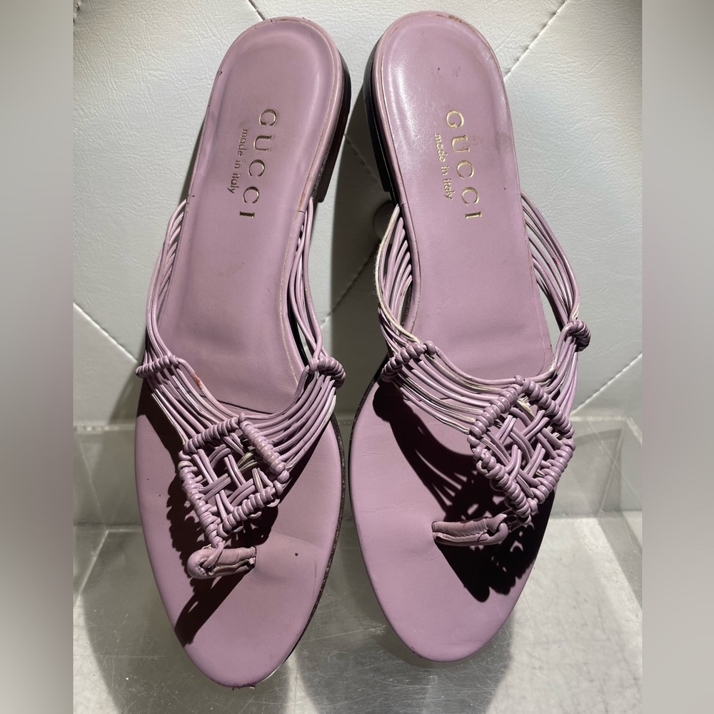 Gucci Women's Purple Sandals - Picture 11 of 13